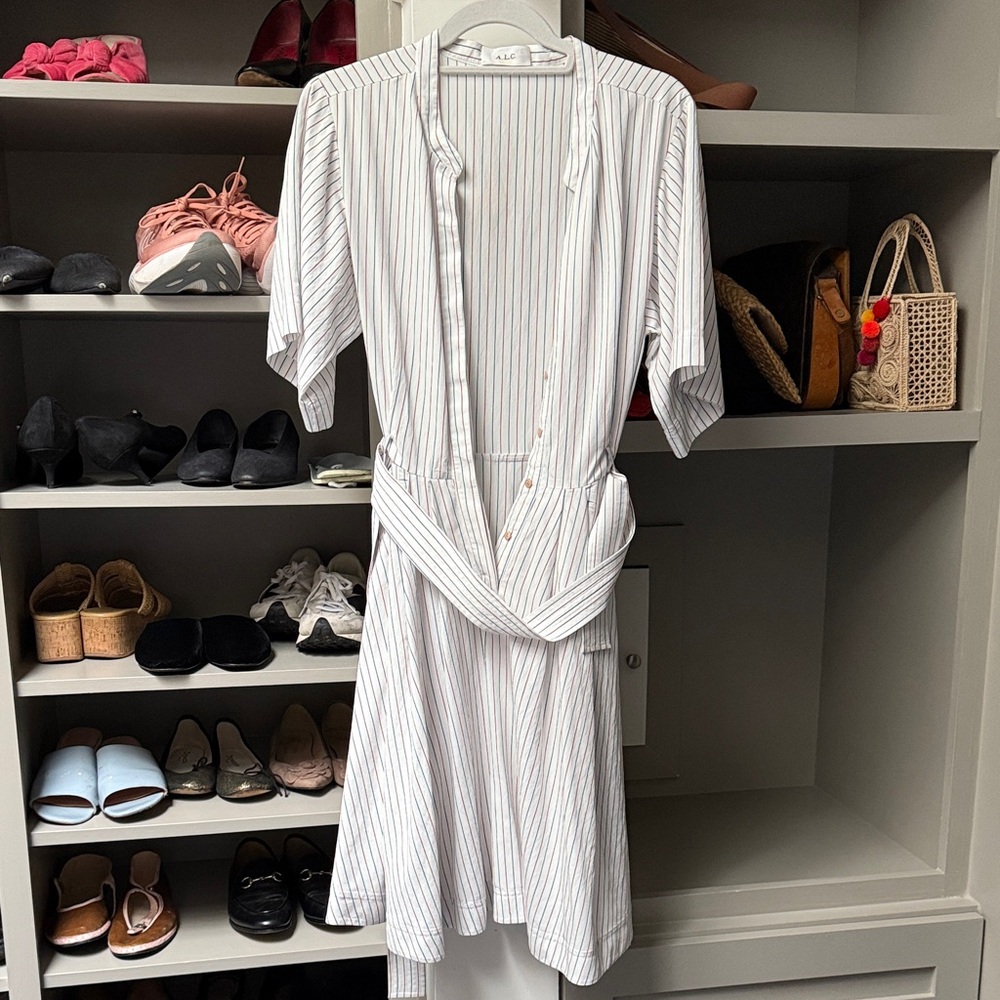 A.L.C. Striped White Dress